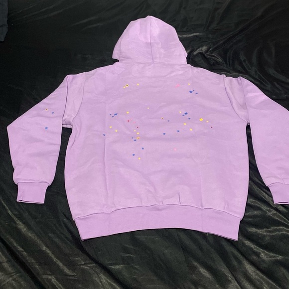 Purple Sp5der Sweater Hoodie - Picture 3 of 5